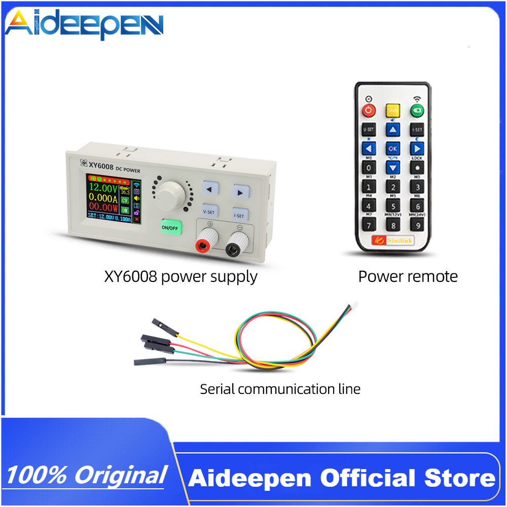 Aideepen xy6008/xy6008-w mô-đun bước xuống 60v 8a4 80w nguồn điện điều chỉnh dc điều chỉnh cnc điện áp không đổi và bảo trì dòng điện liên tục chọn mà không cần liên lạc wifi/có giao tiếp wifi