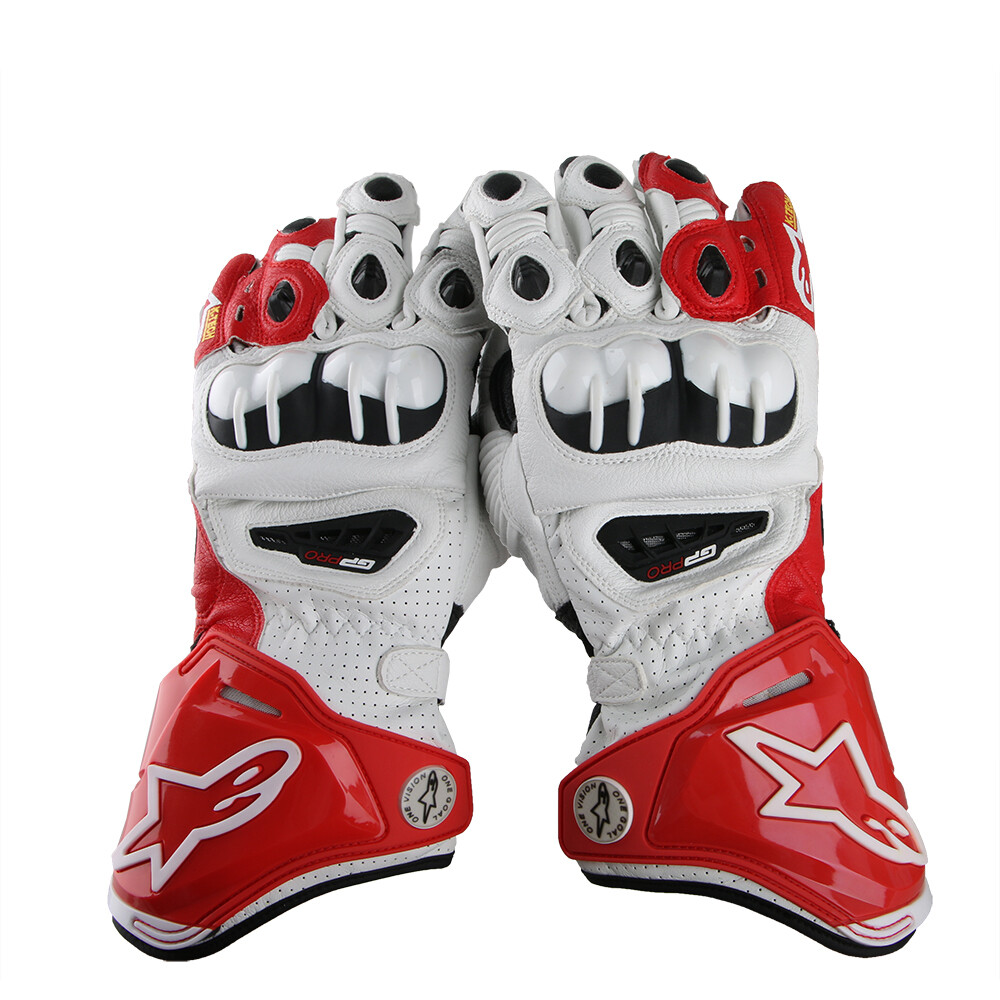 Alpinestars Găng Tay Da Đua Xe Mô Tô MOTOGP PRO Găng Tay Dài Toàn Bộ Ngón Lái Xe Mô Tô Địa Hình Mới, Găng Tay Da Vỏ Cứng S1 010405