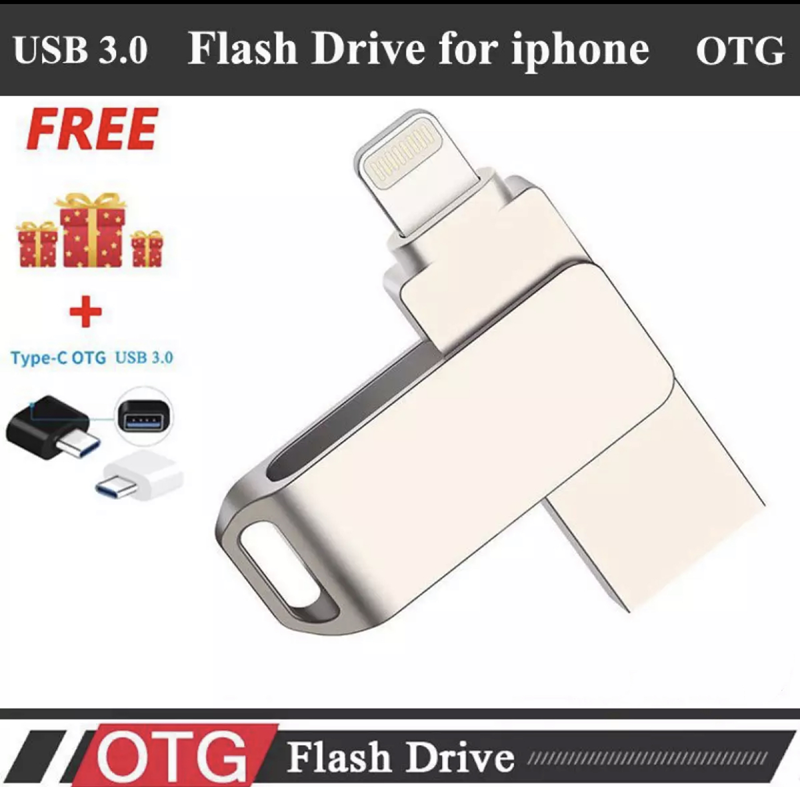 Pendrive 512GB 1TB Thẻ Nhớ HD Cho iPhone 14/13/12/11/X/8/7/6 IPad HD Memory Stick
