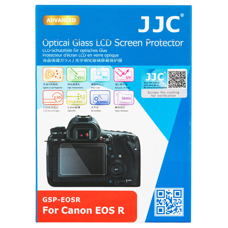 JJC Miếng Dán Cường Lực LCD Cho Máy Ảnh Canon EOS R Ra Kính Quang Bảo Vệ Màn Hình