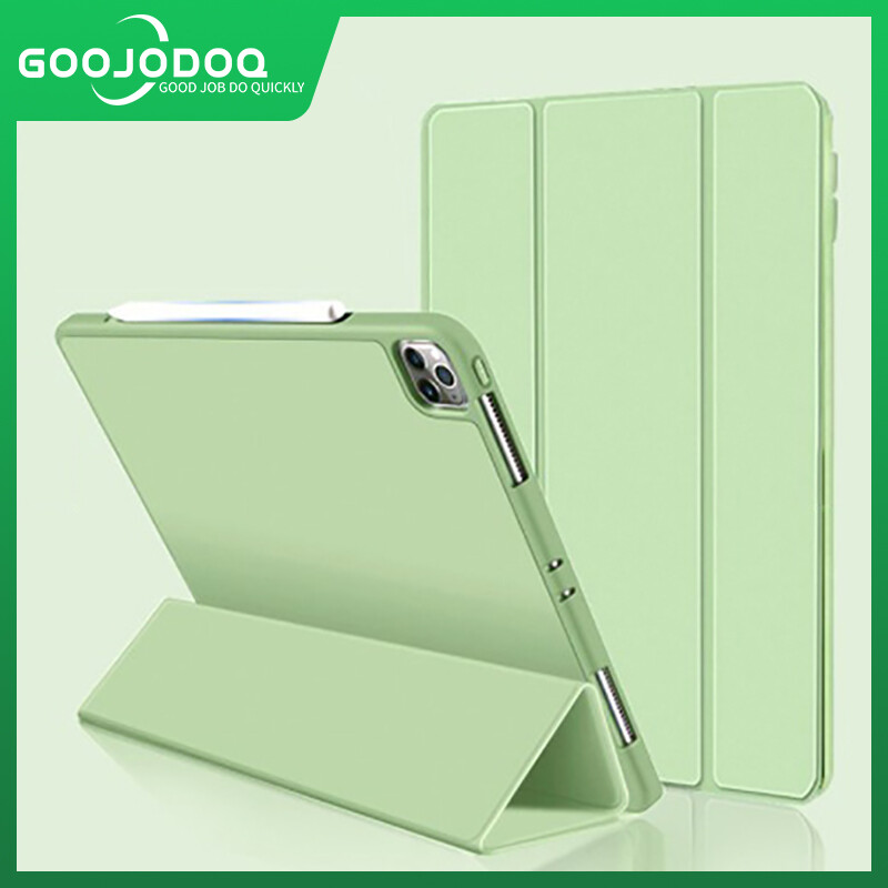 Ốp GOOJODOQ Cho iPad Air 4 10.9, Ốp iPad Pro 11 12.9 2018 2020 iPad 10.9 Inch Thế Hệ Thứ 4 Có Ngăn Đựng Bút Chì iPad Pro 11 2018 2020 (Không Bút Chì)