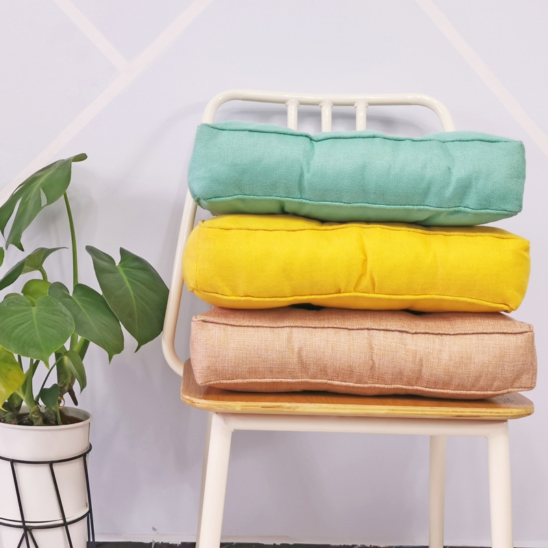 [Super soft cushion] 2022 Square Pouf Tatami Cushion Pillow Pad Throw Pillow Cushion Floor Cushions Thick Seat Pillow Home Office Sofa Tatami Cushion