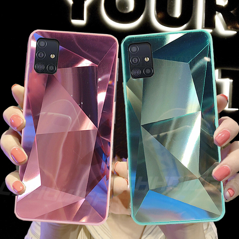 Ốp Lưng Điện Thoại 3D Kim Cương Hình Lăng Kính Ba Chiều Dành Cho Samsung Galaxy A71 SM A515F A717F A 51 71