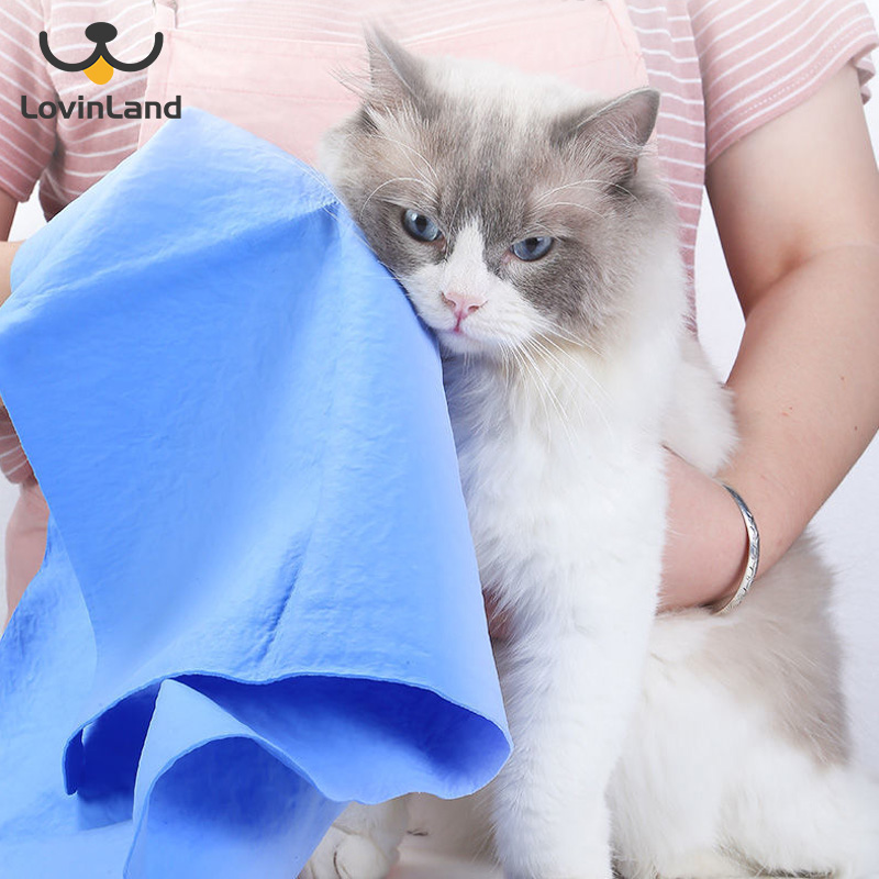 Khăn da giả pva khăn lau xe hơi khăn thấm hút lông khô cho thú cưng khăn tắm cho chó mèo dày dặn thú cưng thấm hút nhanh khô cỡ lớn