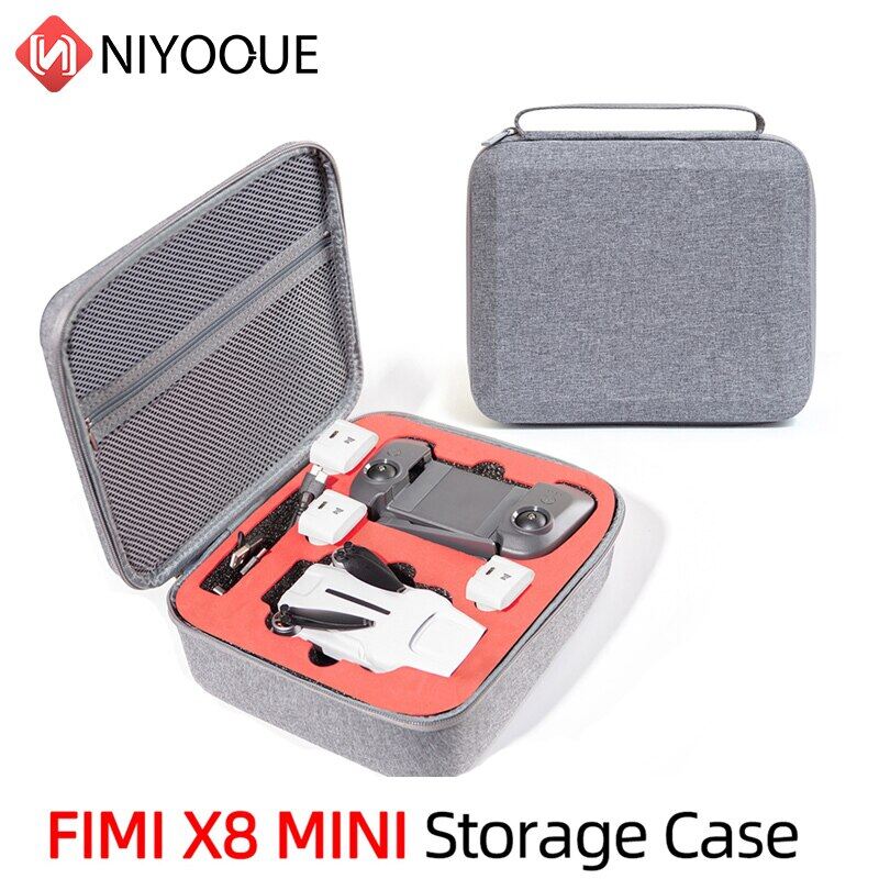 [Hot Một] Lưu Trữ Hộp Cho Fimi X8 Mini Không Thấm Nước Túi Du Lịch Trường Hợp Pin Từ Xa Khiển Sạc Phụ Kiện Chống Sốc Túi Mang Đồ