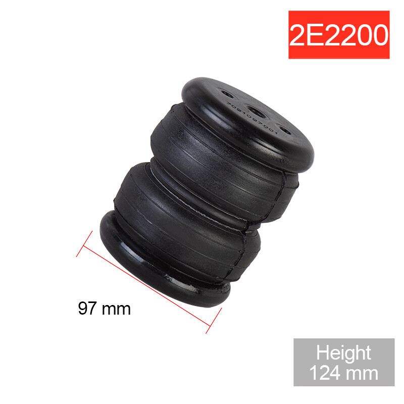 Universal Air Ride Springs Đình Chỉ 2E2200 2200Ib Air Single Port 1/2 Npt Túi Hấp Thụ Sốc Cao Su Nhỏ Phù Hợp Với Hầu Hết Các Xe Tải