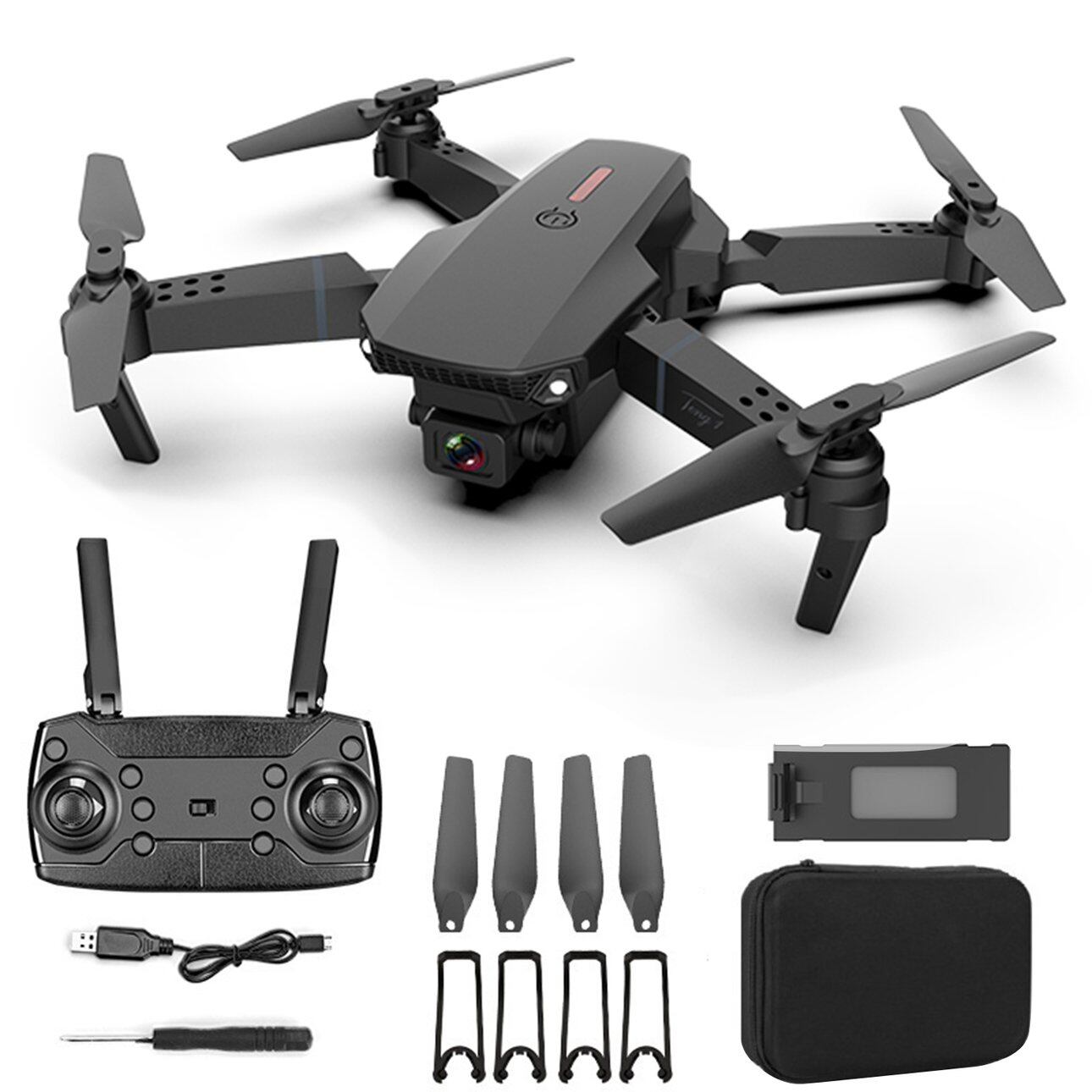 , máy bay e88 pro, 4k với camera độ nét cao wifi fpv có thể gập lại rc quadro copter