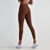 HOPPE FUMENG New color arrival womens high waist fitness yoga leggings sport pants