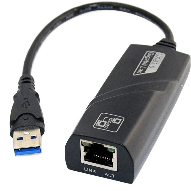 Basix อะแดปเตอร์อีเธอร์เน็ต USB USB 3.0การ์ดเครือข่าย RJ45 Lan สำหรับพีซี Windows 10 Gigabit RJ45อะแดปเตอร์เครือข่าย Usb Ethernet