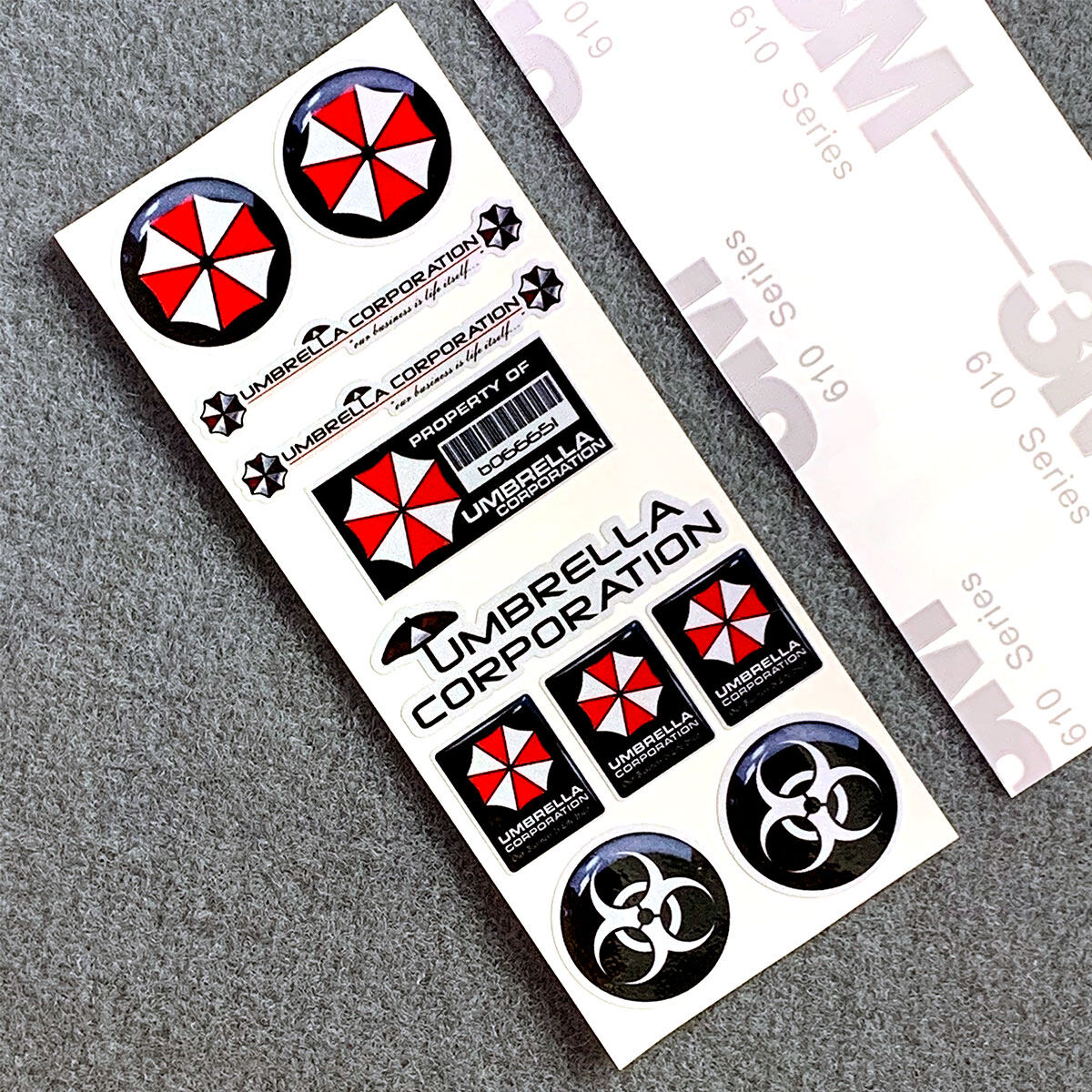 TTqp 1 Bộ/2 Bộ 3M Logo Phản Quang Xe Máy Side Strip Xe Đạp Mũ Bảo Hiểm Sticker Xe Styling Vinyl Decal Umbrella Công Ty Hive Mức Đậu Xe Resident Ác Vinyl Decal Sticker