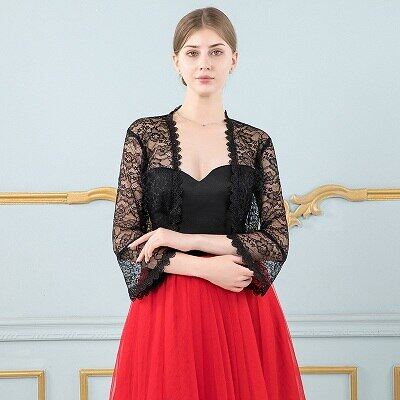Black Bolero Jacket For Evening Dress 