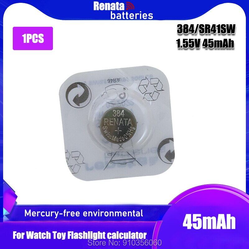 Pin đồng hồ renata oxit bạc 384 sr41sw 41 1.55v 100% thương hiệu chính hãng pin renata 384 renata 41