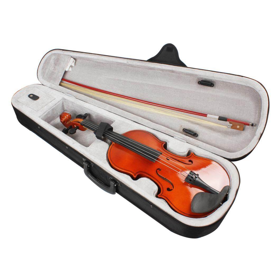 SLADE 4/4 Đàn Violin Acoustic Tự Nhiên Kích Thước Đầy Đủ Có Vỏ + NƠ