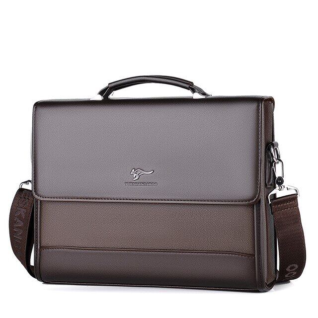 Male Handbags Pu Leather Men s Tote Briefcase Business Shoulder Bag for