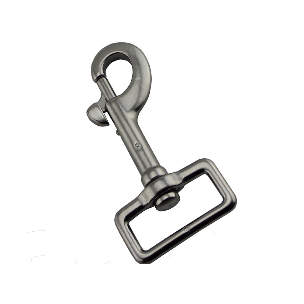 1PCS Single Square Swivel Eye Bolt Snap Hooks Stainless Steel 316 With 59mm  66mm 73mm 80mm For Keychain Buckle Straps Dog Leash