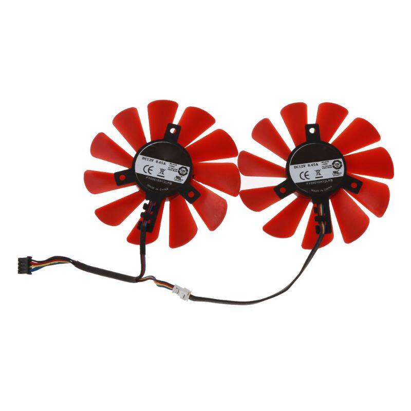 Quạt làm mát 2 cái/lốc cho card đồ họa quạt làm mát card màn hình quạt làm mát máy chủ cho dc 12v 0.45a 4p