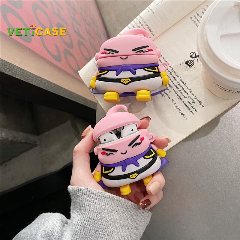 Ốp Tai Nghe Buu Hình Rồng Béo Dễ Thương Dành Cho Apple AirPods Pro AirPods 1 2 3 Silicone Mềm Bìa Túi Đựng Vỏ Hộp Đựng Tai Nghe, Bảo Vệ AirPod Phụ Kiện Màu Hồng Trắng Màu Đen Vàng