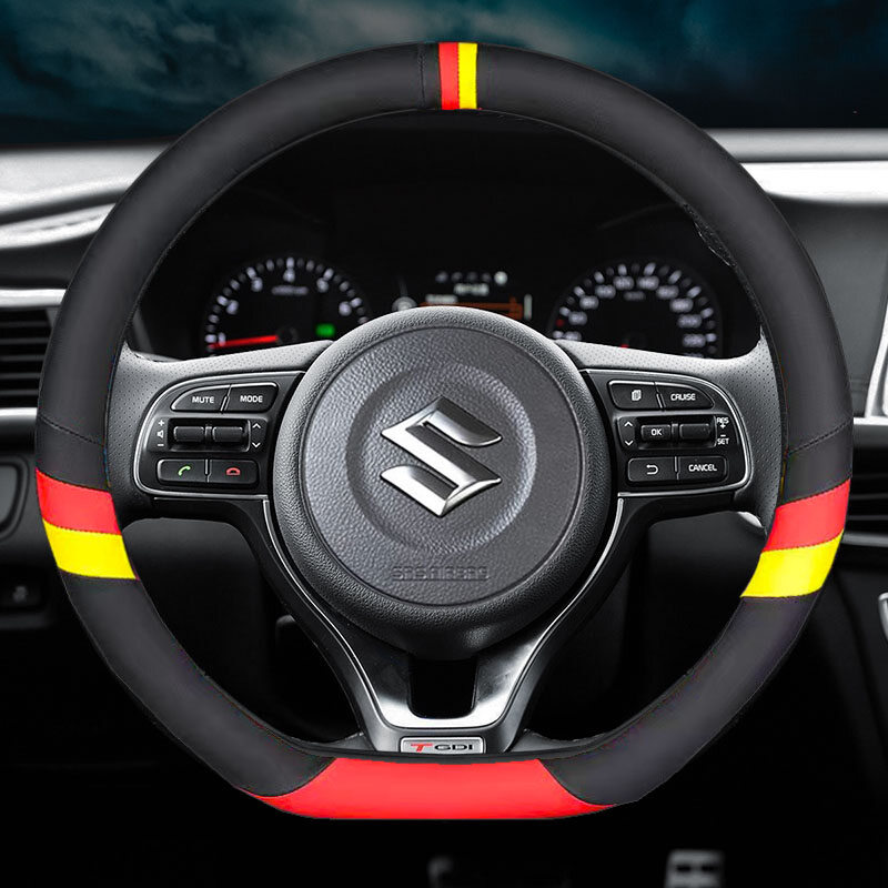 Vỏ Bọc Vô Lăng Xe Hơi Bằng Da 3 Dây Thể Thao Thời Trang Mới Cho Swift Vitara Jimny Ertiga SX4 Alto Ciaz Dzire APV S-cross XL7 Ignis Alivio Kizashi Splash Celerio
