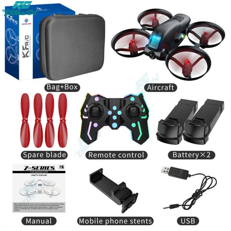 RCTOWN Máy Bay Không Người Lái Điều Khiển Từ Xa Mini KF615 Với Camera Kép 4K HD 2.4G Wifi Fpv Định Vị Luồng Quang Học Ánh Sáng Mát Mẻ Chụp Điều Khiển Từ Xa Quà Tặng Cho Trẻ Em