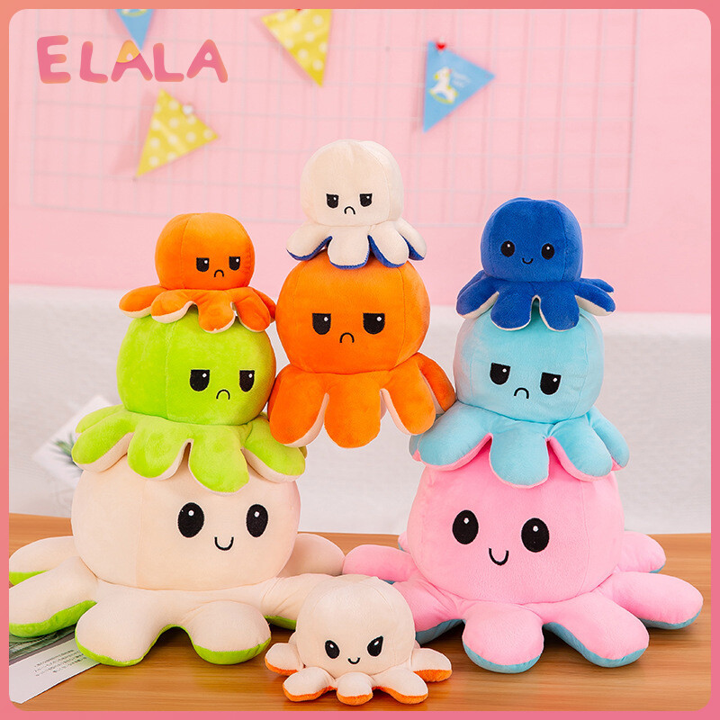 Cute bạch tuộc cảm xúc có thể đảo ngược tâm trạng, đồ chơi bạch tuộc, bạch tuộc vui vẻ tức giận