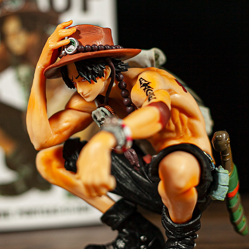 Ba lô ngồi xổm ace one piece quà tặng đồ chơi trang trí mô hình khỉ