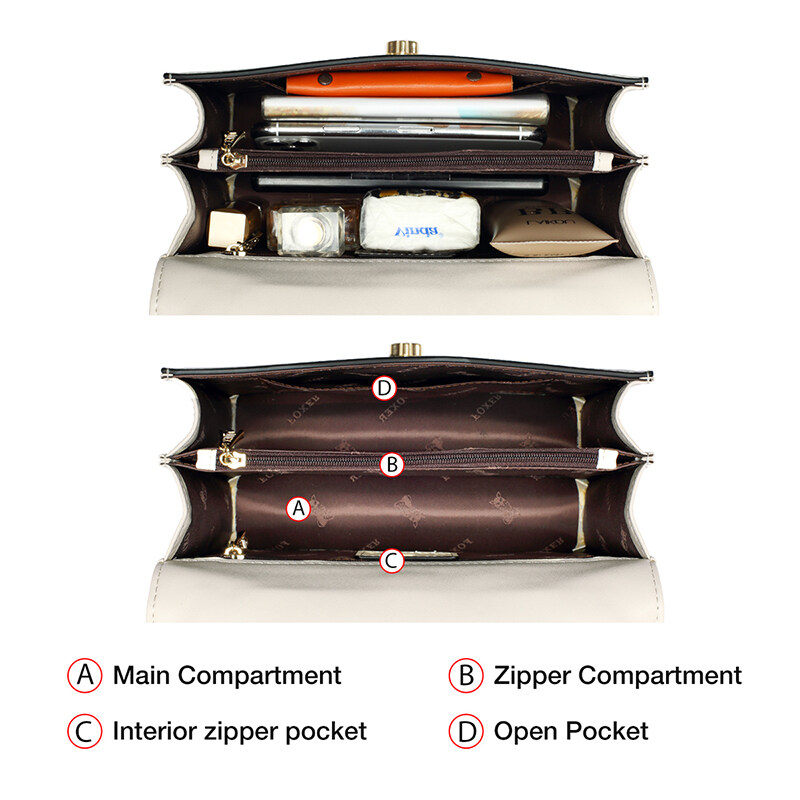 FOXER Crossbody Bags Women Shoulder Purse Limited Edition Middle Totes