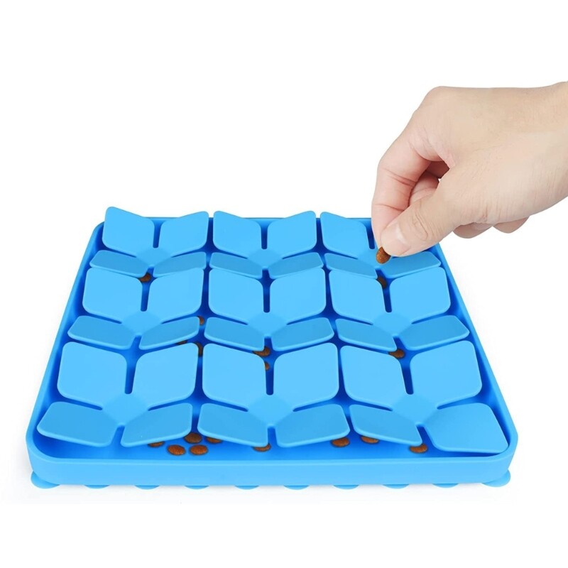 Đệm hít cho chó thú cưng đệm cho chó ăn chậm bằng silicon đệm cho chó ăn chậm kỹ năng kiếm ăn thảm xếp hình chống trượt cho chó mèo buồn chán