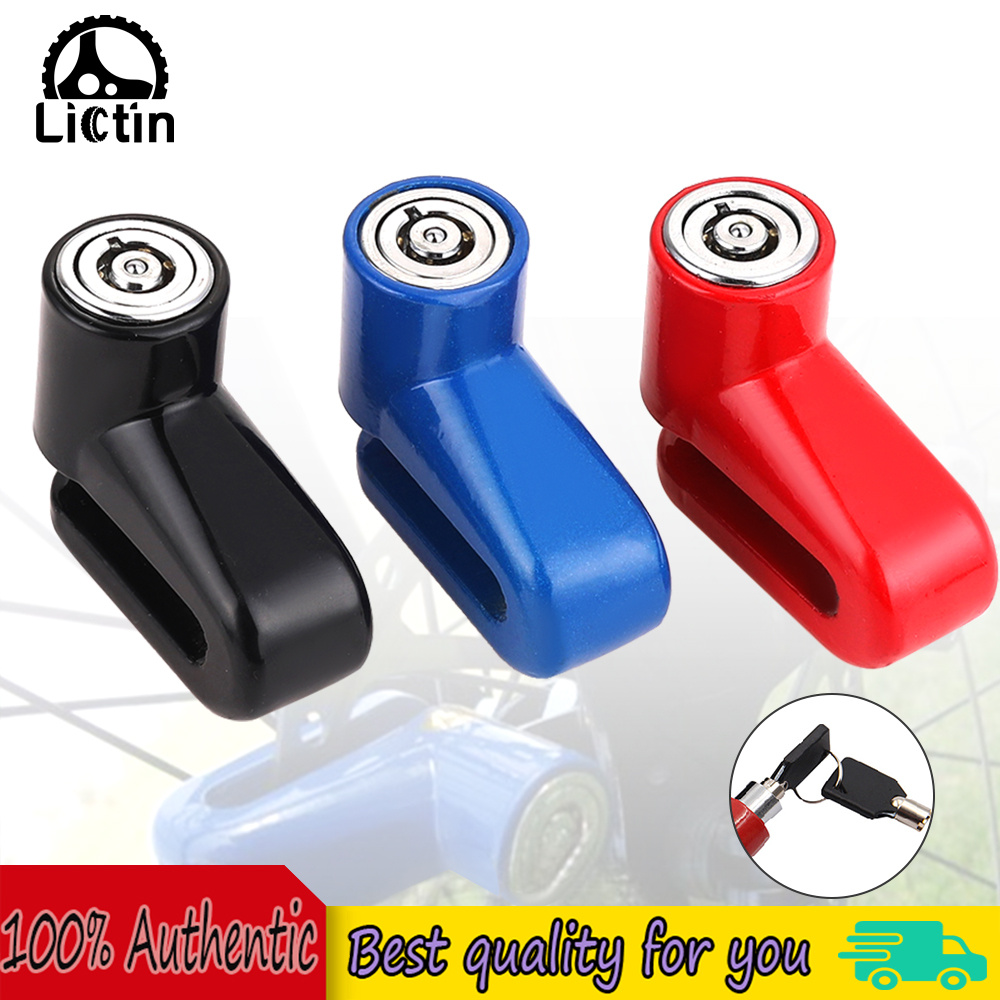 Lictin xe máy khóa, khóa phanh đĩa xe máy xe máy xe đạp chống trộm an toàn bảo vệ trộm cắp cho xe tay ga an toàn