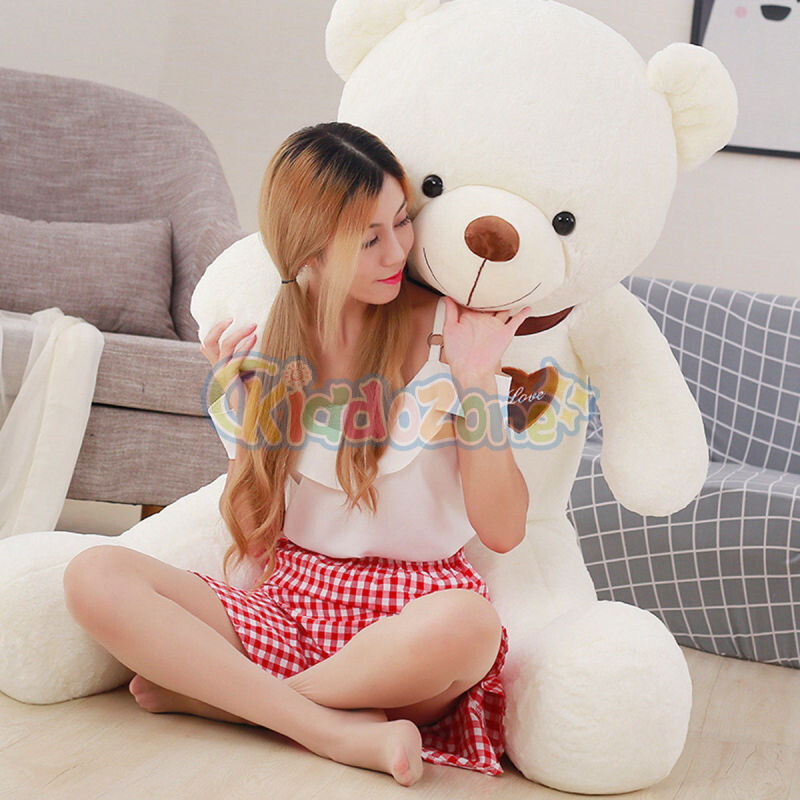 Kiddozone đồ chơi búp bê gấu bông 80cm 100cm 120cm gấu nhồi bông mềm khổng lồ đáng yêu gatifah búp bê cô gái dễ thương gấu ôm lớn búp bê giường gối quà tặng sinh nhật