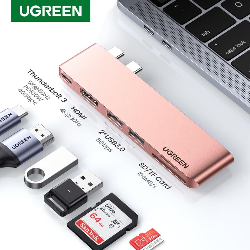UGREEN Hub USB C Cho M2 M1 Macbook Pro Air Loại USB C HDMI HUB Cho Macbook