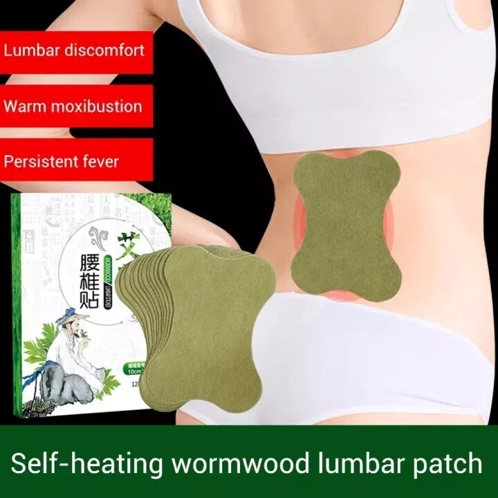 4/12pcs cổ tử cung và thắt lưng điều trị đau vá cứu trợ, cây ngải cột sống thắt lưng dán vá đầu gối, thuốc giảm viêm khớp dạng thấp, làm giảm phần cột sống thắt lưng và cột sống cổ tử cung đau tự sưởi ấm dán