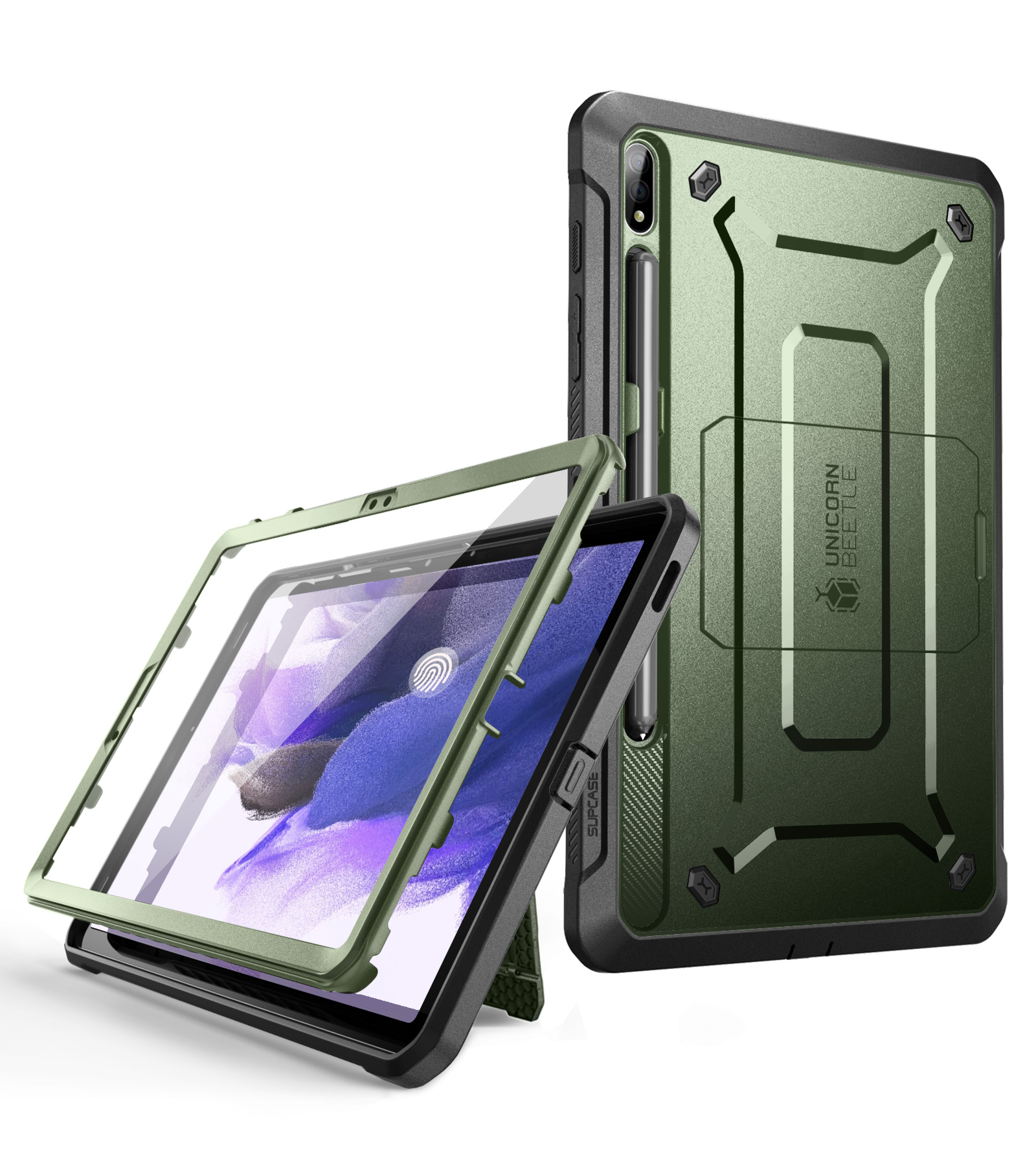 SUPCASE cho Samsung Galaxy Tab S7 FE 12.4 inch Trường hợp với đứng Unicorn Beetle Pro tích hợp bảo vệ màn hình S kẹp giữ bút đầy đủ cơ thể chịu lực cao gồ ghề máy tính bảng bìa cho Galaxy Tab S7 FE