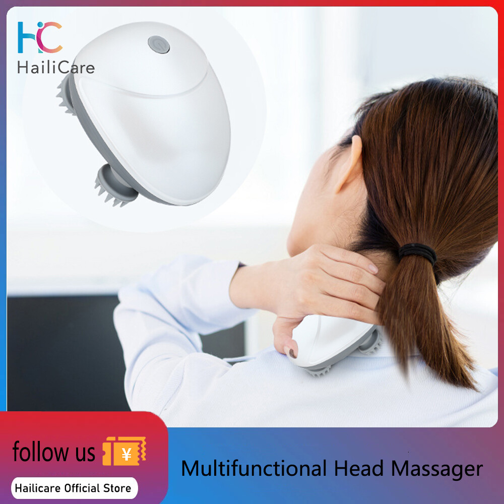 Hailicare máy mát xa đầu thiết bị mát xa mini sạc được máy mát xa đa năng cầm tay vuốt rồng da đầu chạy điện cho mèo thú cưng toàn thân