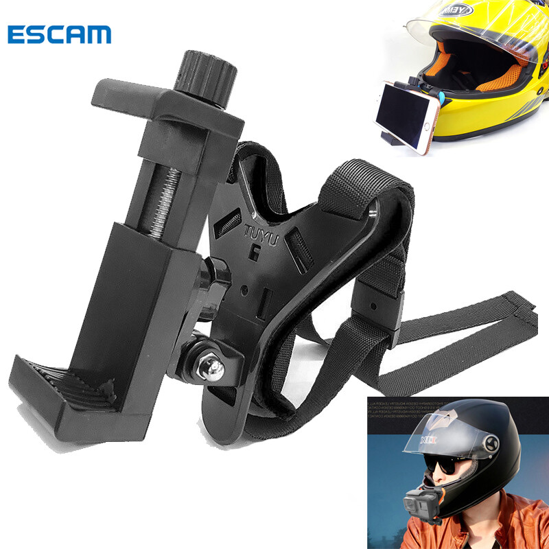 ESCAM Giá Đỡ Gopro Xe Máy Go Pro Mũ Bảo Hiểm Gắn Cằm Cho Mũ Bảo Hiểm Xe Máy Mũ Bảo Hiểm, Giá Đỡ Máy Ảnh Có Kẹp Điện Thoại Dành Cho GoPro Hero 9 Max 8 7 6 5