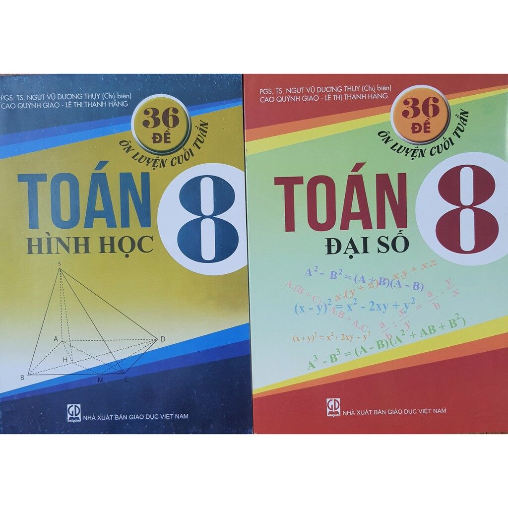 Sách - Combo 36 Đề ôn luyện cuối tuần Toán 8