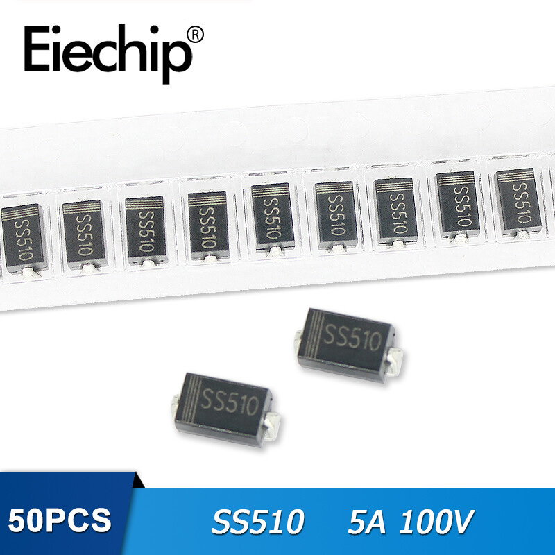 50 chiếc diode schottky ss510 sr5100 sma 5a 100v