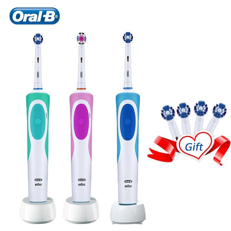 Bàn Chải Đánh Răng Điện Oral B D12 Vitality Bàn Chải Thay Thế Làm Sạch Sâu Xoay 2D Có Thể Sạc Lại Bàn Chải Đánh Răng Điện Tử Vệ Sinh Đầu