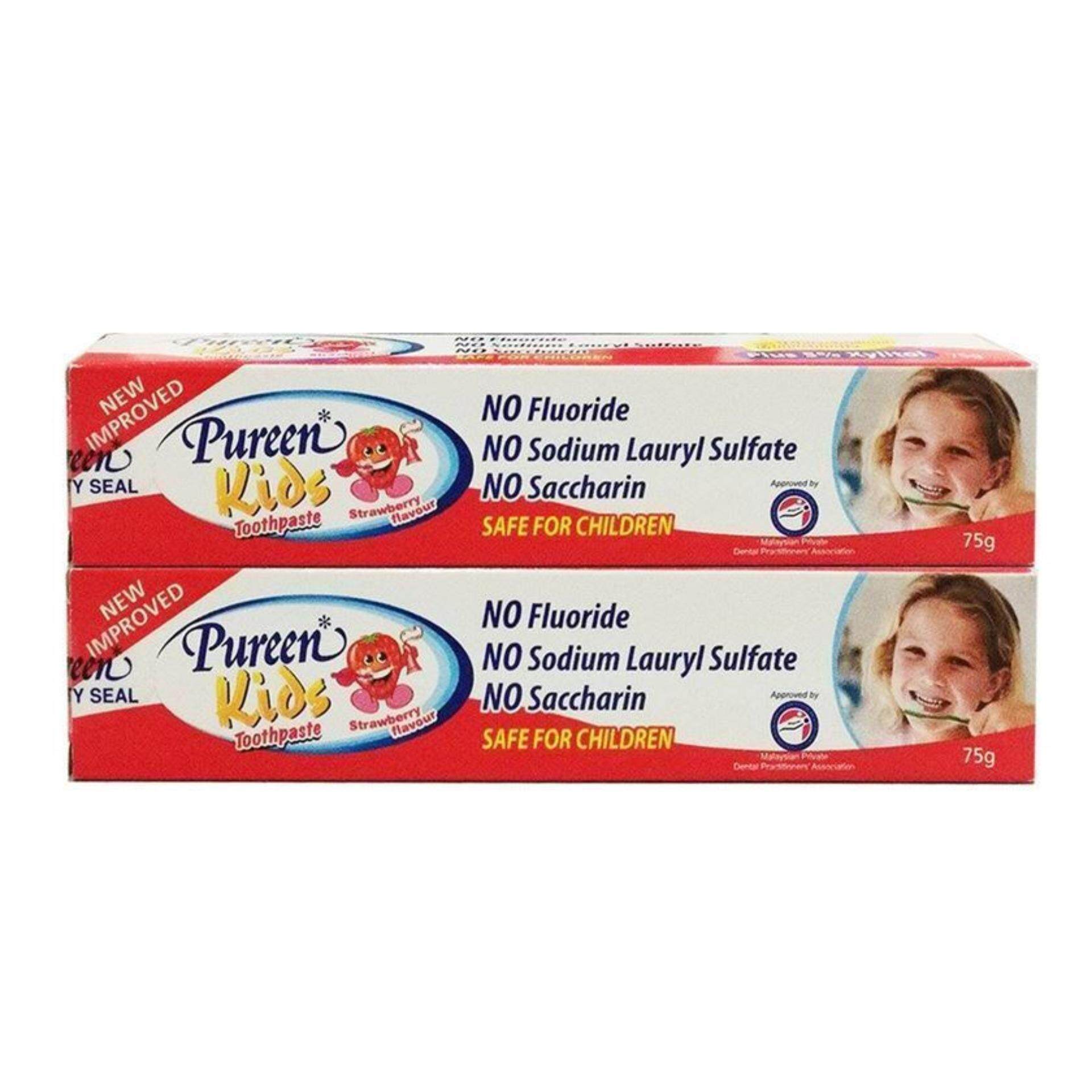 Pureen Strawberry Kids Toothpaste 2 x 75g