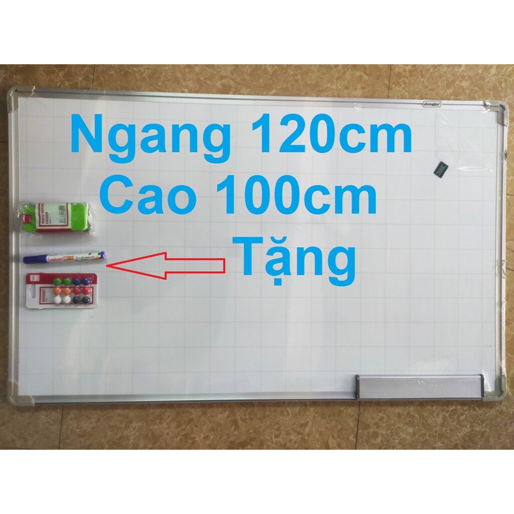 Bảng từ trang hàn quốc kèm nam châm + bút + lau bảng kích thước 100 x 120cm
