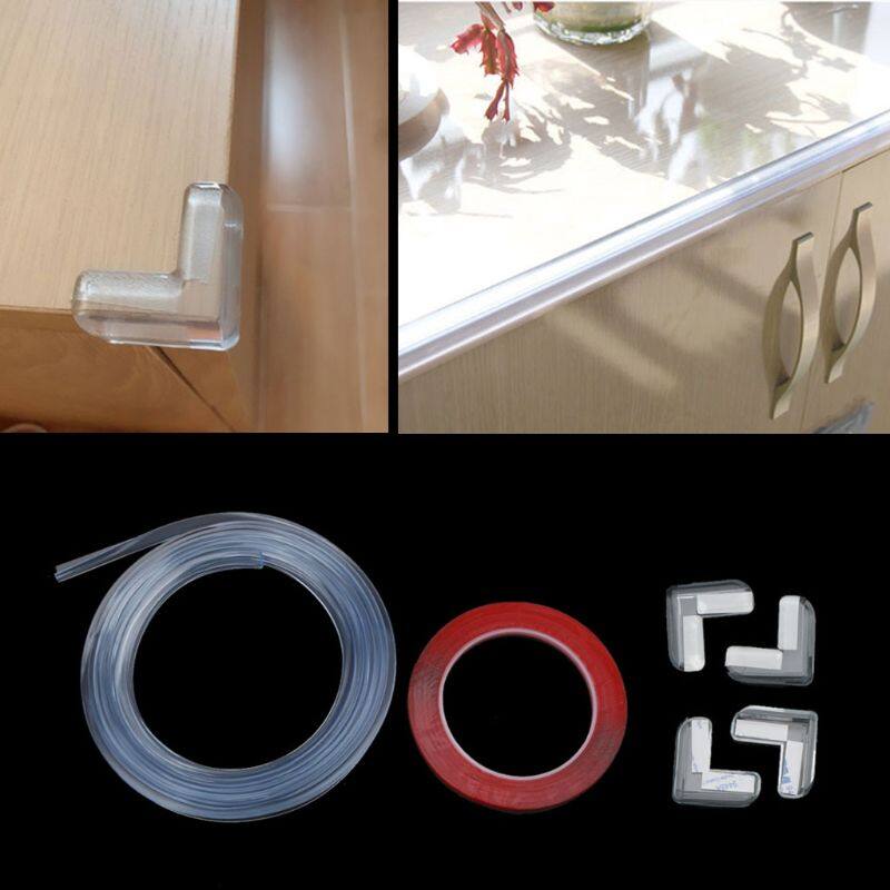 【CC】Baby Safety Table Desk Edge Transparent Edge Corner Protection Strip Baby Collision Proof Edge Guards Soft Softener Bumper