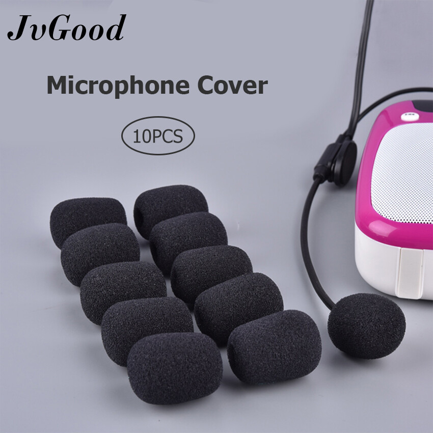 Jvood 10 Cái Bọc Micro, Micro Miếng Bọt Biển Kính Chắn Gió Tai Nghe Vỏ Xốp Mic, Mũ Bảo Vệ Mic Cổ Ngỗng