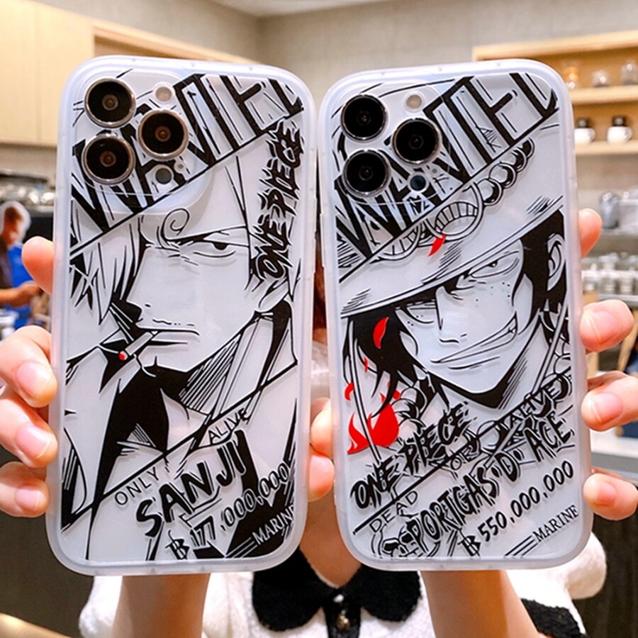 Mát ace của one piece sanji điện thoại di động vỏ điện thoại đối với iphone 15 pro max 14 pro max 14 cộng với 13 pro max 12 pro max 11 pro max 7 cộng với 8 cộng với silicon mềm chống sốc ốp lưng cho iphone x xr xs max ốp lưng