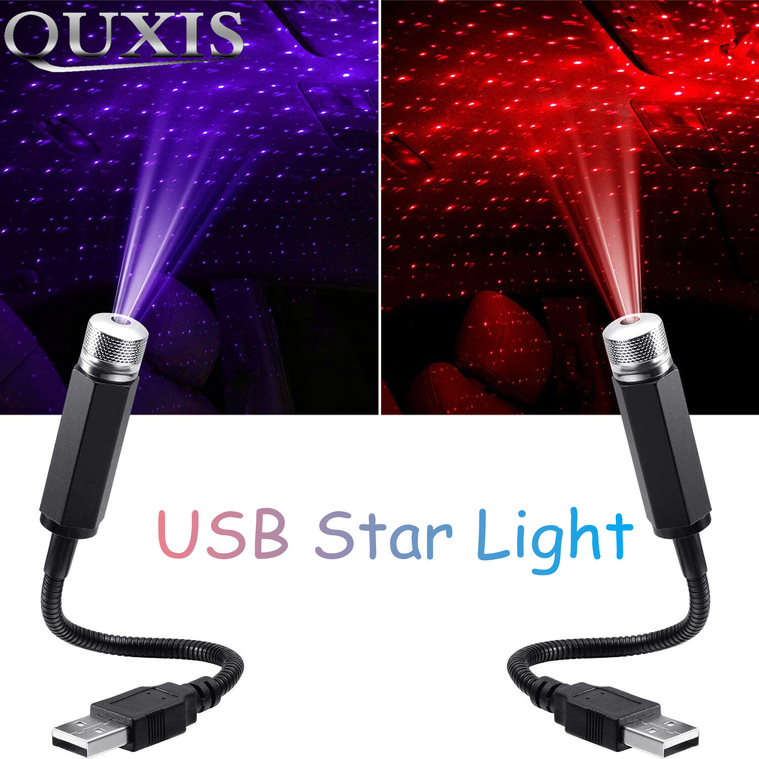 Đèn LED Ban Đêm Bầu Trời Đầy Sao Lãng Mạn, Đèn Chiếu Galaxy Star Chạy Bằng USB 5V Dành Cho Trang Trí Trần Phòng Nóc Xe Hơi Cắm Và Chơi