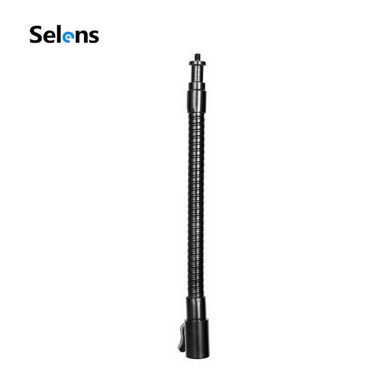 Giá đỡ đèn flash Speedlite Magic Clamp có thể uốn cong với chân đế nhẹ có lắp vít 1/4" làm đạo cụ chụp hình Selens