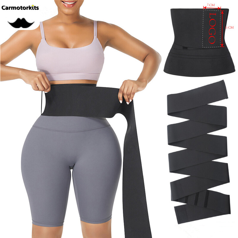 Snatch Me Up Bandage Wrap Waist Trainer Shapewear Sweat Sauna Waist Trimmer  Belt Slimming Tummy Wrap Weight Loss Body Shaper