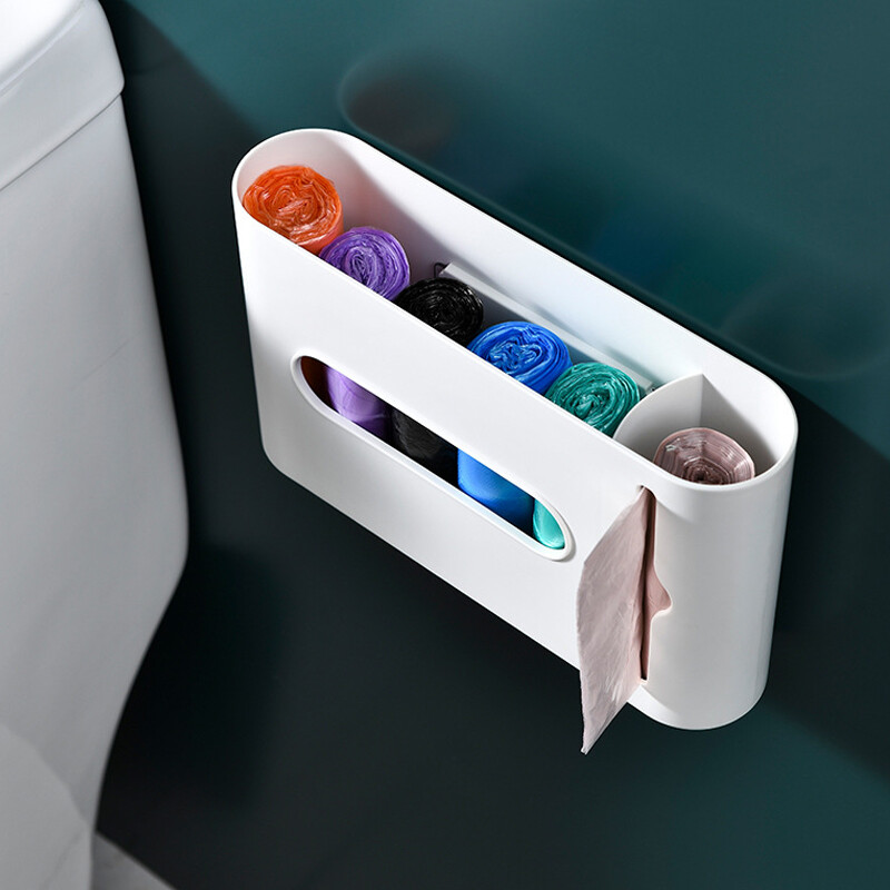 Túi Đựng Rác Nhà Bếp Treo Tường Hộ Gia Đình, Hộp Giá Để Đồ Túi Nhựa Phòng Tắm, Hộp Đựng Hộp Đựng Giấy