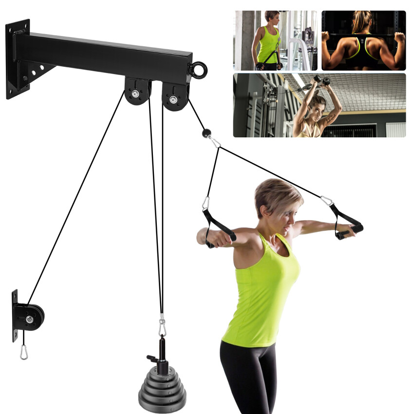 Home Cable Machine Wall Mounted Lat Pull Down Machine Pulley