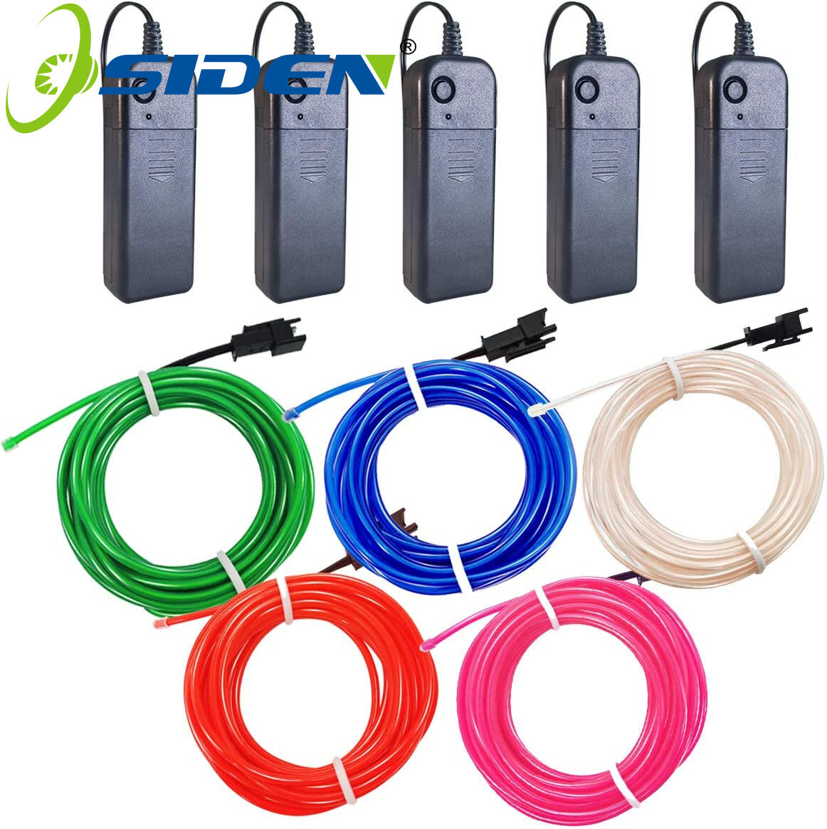 Dải Đèn LED Dây LED EL 1M 3M 5M Dải Đèn LED Chống Nước Ốp Đèn Neon Dây Phát Sáng Trang Trí Ngày Lễ, Trang Trí Xe Tiệc