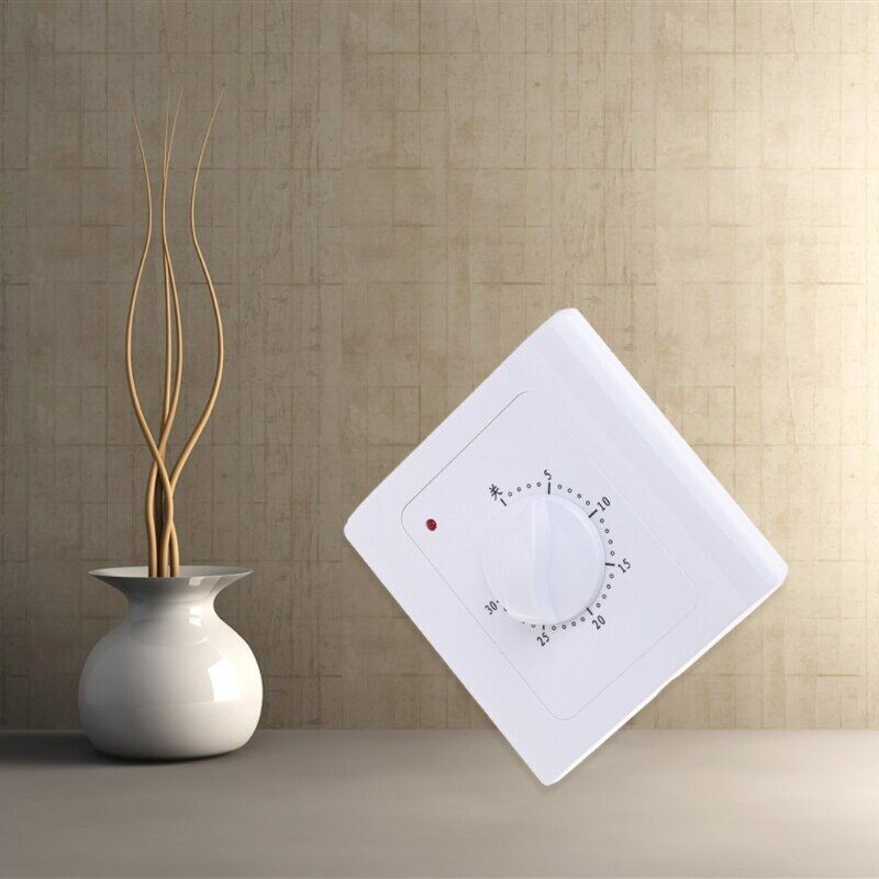 【Free-delivery】 RHS Online mall Công Tắc Hẹn Giờ Đếm Ngược 30 Phút AC 220 V 10A Nút Điều Khiển Nút Bấm Điều Khiển Thời Gian Kỹ Thuật Số Chạy Điện Kiểu Cơ R06 Thả Hàng