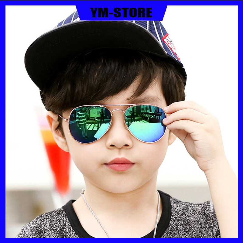 Kính Râm Học Sinh Trẻ Em, Kính Râm Phản Quang Màu Nam Và Nữ, Gương Cóc Kính Râm Trẻ Em Dễ Thương